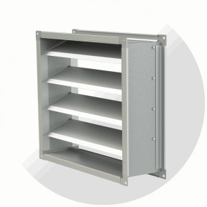 Клапан обратный КО-ВКР для крышных вентиляторов ВКРС и ВКРВ