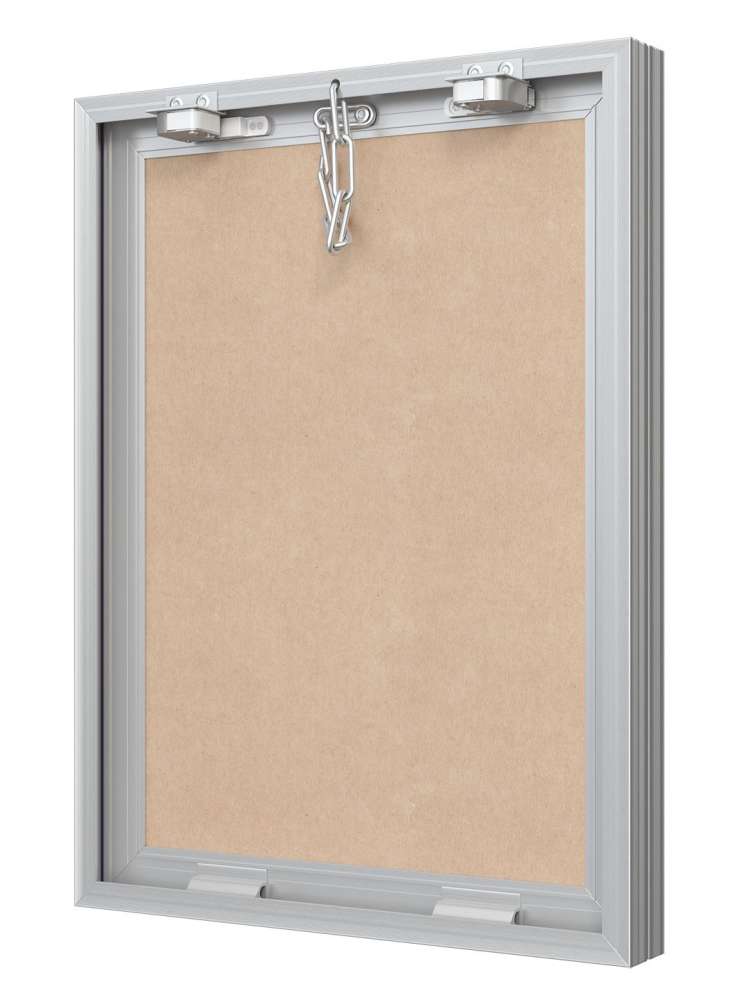 Люк ревизионный D Ceramo Base 300х400 скрытый монтаж съемный алюминий EVECS