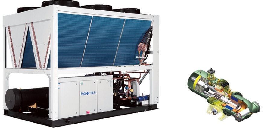 Винтовой чиллер Haier CI1050PANH с воздушным охлаждением Винтовой чиллер Haier CI1050PANH с воздушным охлаждением
