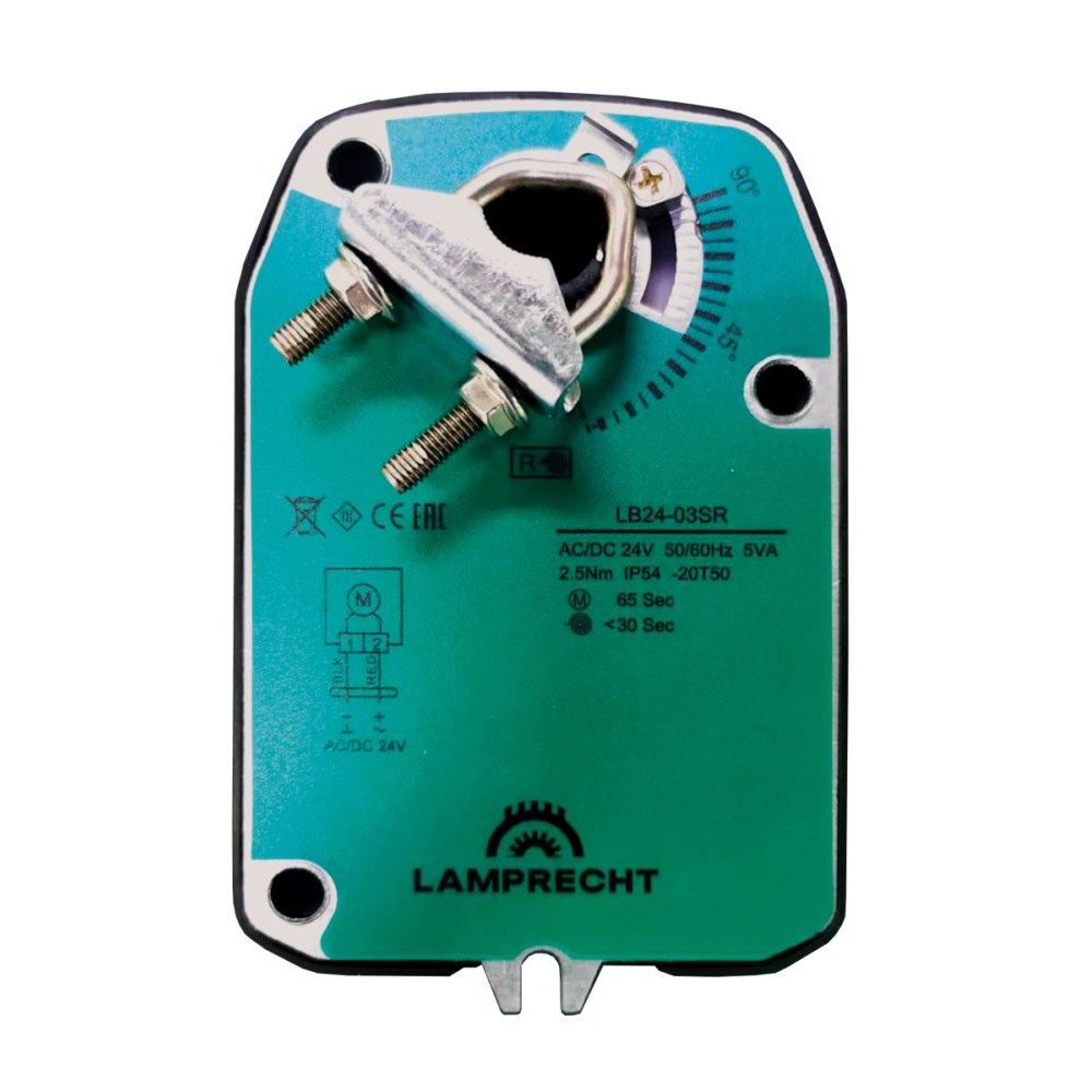 Электропривод с возвратной пружиной LAMPRECHT LB24-05SR Электропривод с возвратной пружиной LAMPRECHT LB24-05SR