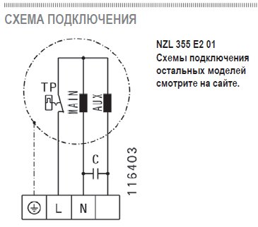 NZL-355 E2 01 вентилятор канальный — Схемы монтажа